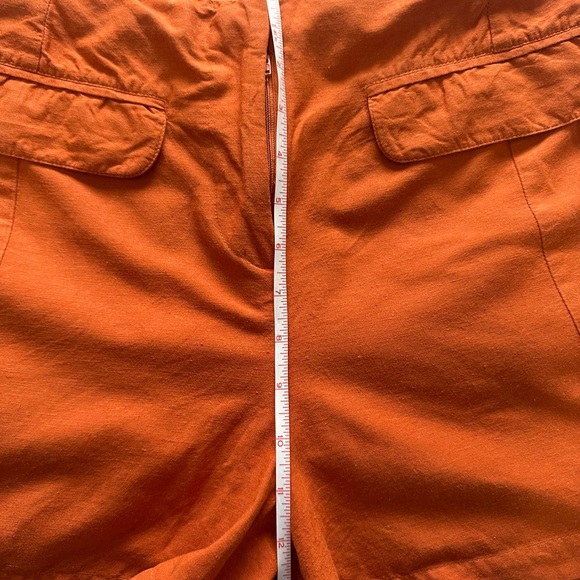 Mango Tangerine Linen-Blend Shorts - Picture 13 of 15